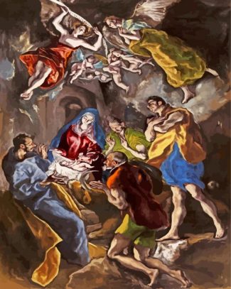 The Adoration of the Shepherds El Greco diamond paintings