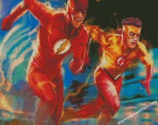 The Flash And His Kid diamond paintings