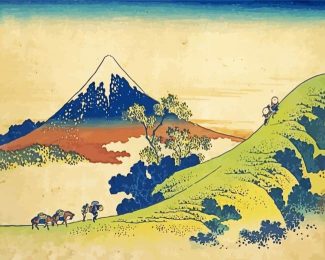 The Inume Pass in Kai Province by Hokusai diamond paintings