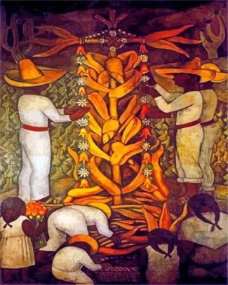 The Maize Festival diego rivera diamond painting