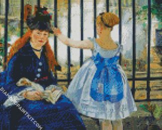 The Railway by manet diamond paintings