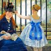The Railway by manet diamond paintings