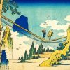 The Suspension Bridge by Hokusai diamond painting