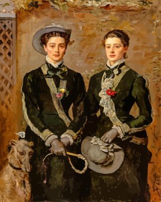 The Twins Kate and Grace Hoare by Millais diamond painting
