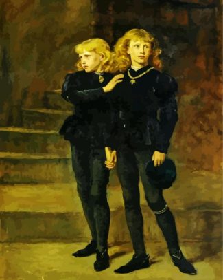 The Two Princes Edward and Richard in the Tower diamond painting