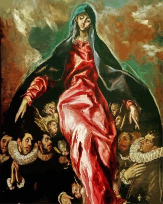 The Virgin of Charity El Greco diamond painting