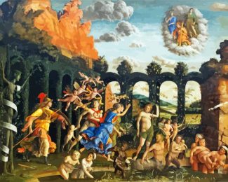Triumph of the Virtues by Mantegna diamond paintings