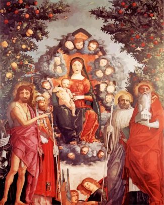 Trivulzio Madonna by Mantegna diamond paintings