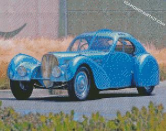Vintage Bugatti Car diamond paintings