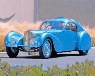 Vintage Bugatti Car diamond painting