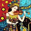Violonist Woman diamond paintings