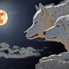 Wolves Moonlight diamond painting