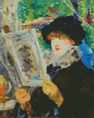 Woman Reading by manet diamond paintings