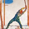 Woodcutter by Hodler diamond painting