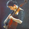 Young Girl Playing Cello diamond painting