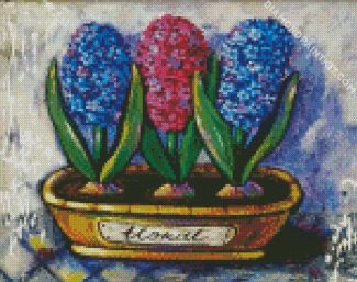 aestehtic Hyacinth flowers diamond paintings