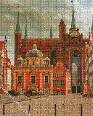 basilica of st mary of the assumption of the blessed virgin mary in gdansk building diamond paintings