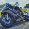 Black And Blue Motorcycle diamond painting