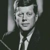 black and white John F Kennedy diamond paintings