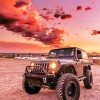 black jeep sunset diamond paintings