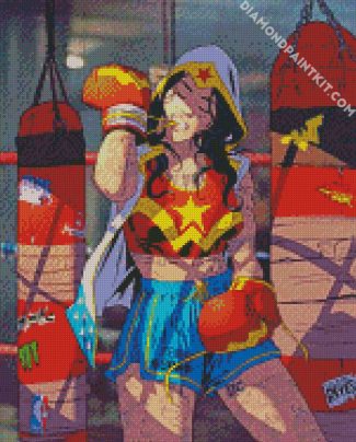 boxer hero woman diamond paintings