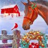 christmas horse scene diamond paintings