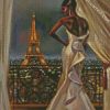 Classy Black Woman In Paris diamond paintings