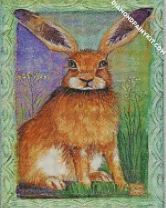 cute brown hare diamond paintings