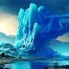 fantasy glacier landscape diamond painting