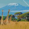 giraffes kilimanjaro diamond paintings