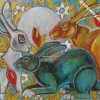 hares animals diamond paintings