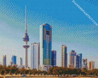 kuwait liberation tower diamond paintings
