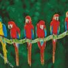 macaw birds diamond paintings