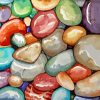multicolored Pebbles diamond paintings