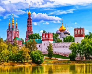 russia Novodevichy Convent moscow diamond paintings