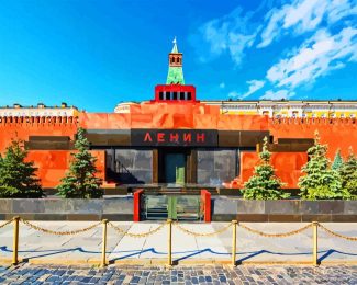 russia moscow Lenin s Mausoleum at Red Square diamond paintings