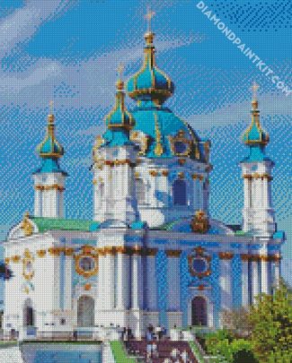 saint andrew s church Kiev ukraine diamond paintings