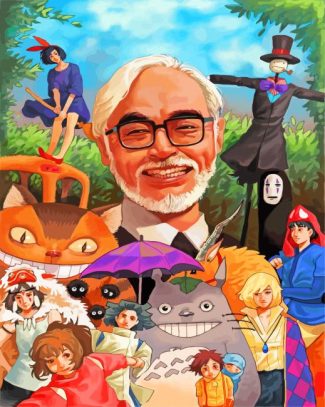 studio ghibli characters and Hayao Miyazaki diamond paintings