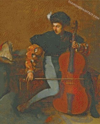the cellist Art diamond paintings