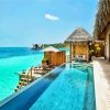 water villa with pool outdoor maldives diamond paintings