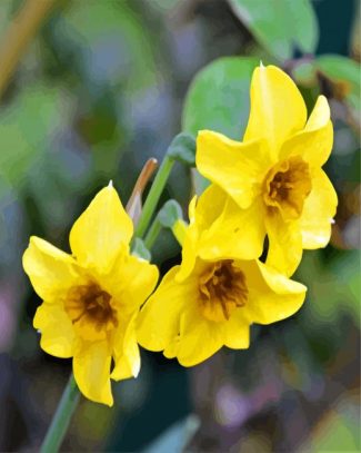 yellow Narcissus diamond paintings