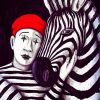 zebra and mime diamond painting
