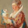 A Woman With A Dog Fragonard diamond painting
