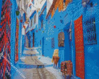 Chefchaouen The Blue City diamond painting