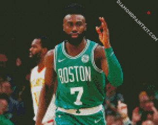 Jaylen Brown Celtics Player diamond painting