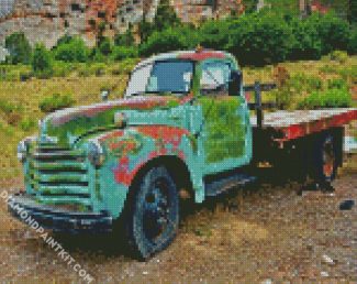 Vintage Chevy Truck diamond painting