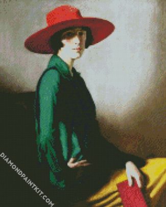 Classic Girl In Hat diamond painting