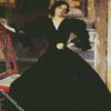 Clotilde In Black Dress Sorolla Art diamond painting