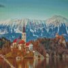 Europe Lake Bled Slovenia diamond painting