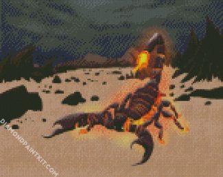 Fantasy Fire Scorpion diamond painting